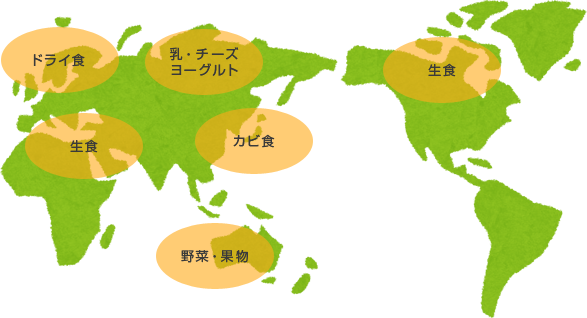 伝統食分布図